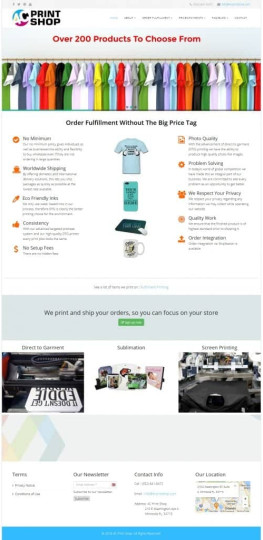 4C Print Shop Joomla Website