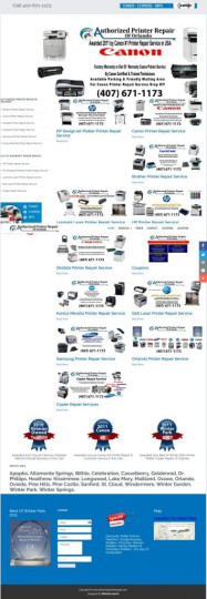 Authorized Printer Repair of Orlando's Joomla Website