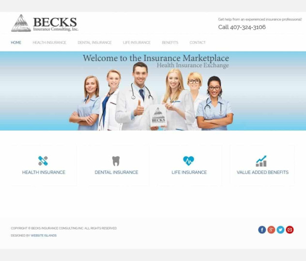 Becks Insurance Consulting, Inc Joomla Website