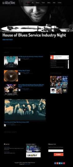 DJ Magic Mike Joomla Events Website