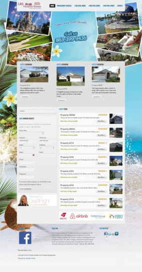 LRS Vacation Homes Joomla Website