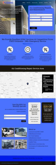 Ultimate Air Conditioning and Heating WordPress Website